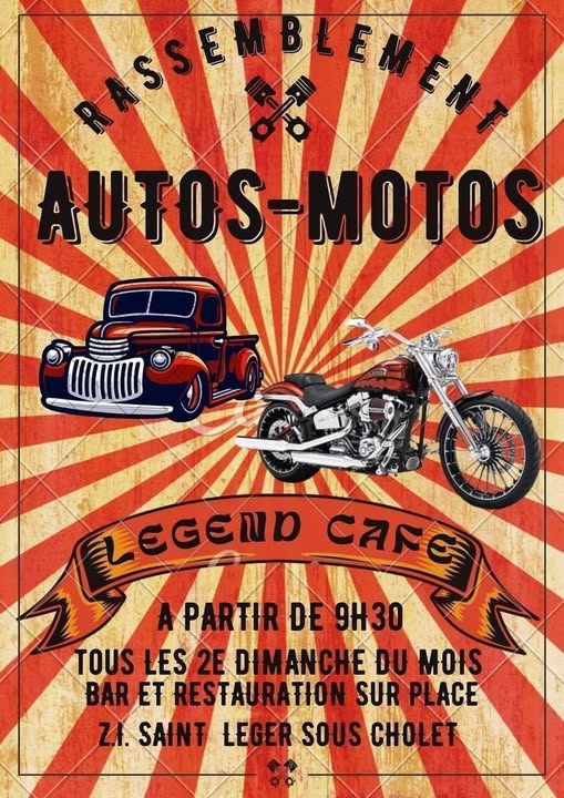 Rassemblement Autos-Motos au LEGEND CAFE
